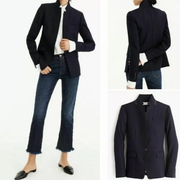 J.Crew Regent Blazer Wool Black - Picture 2 of 12